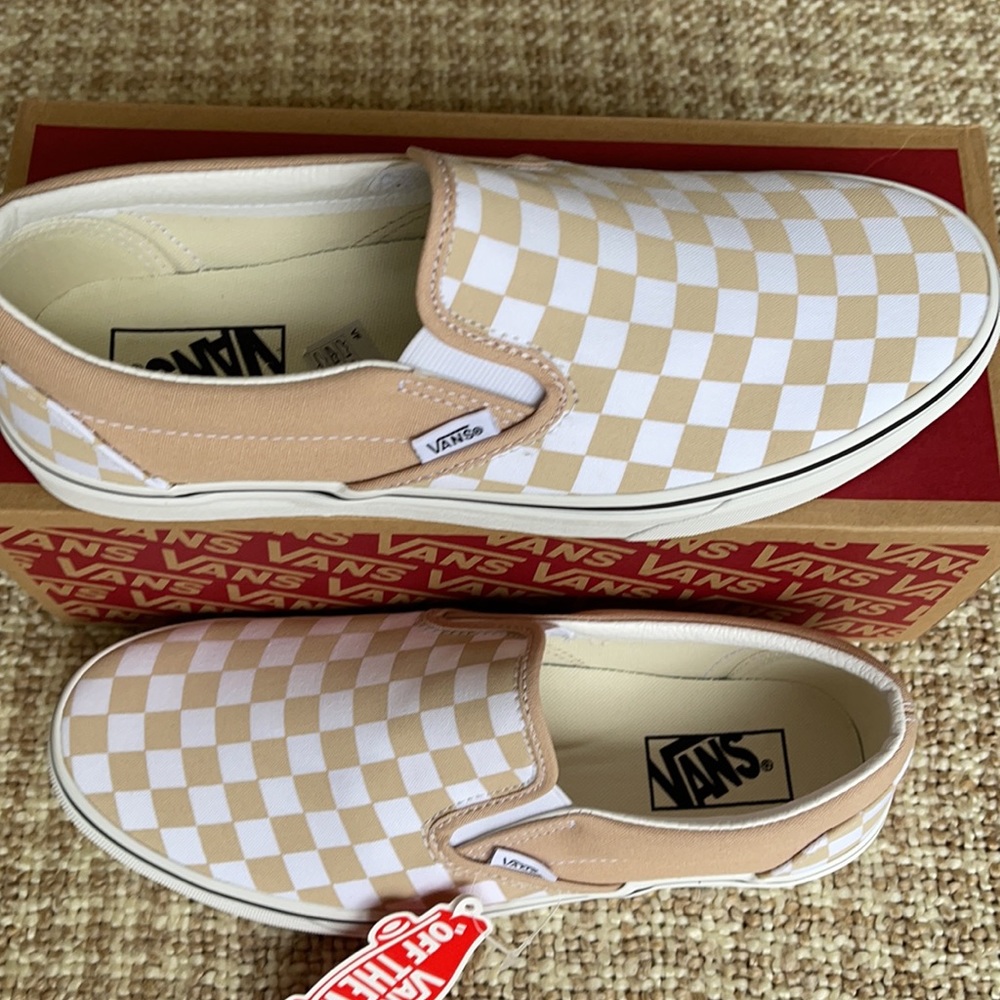 Vans Classic Slip On Checkerboard Frappe/Trwht WMN - Picture 5 of 16